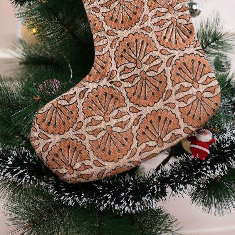 Chaussette de Noël artisanale Fabhibine Artisan, H 10 po x l 4,5 po