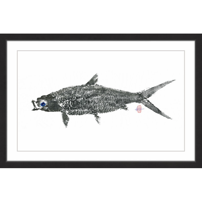 « lactique fish », reproduction d’art encadrée, H 30 po x l 45 po x P 1,5 po