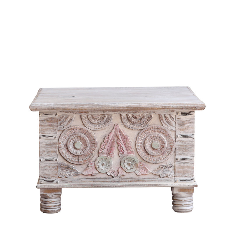 Aleshire Solid Wood Lift Top Four Leg Coffee Table with Storage