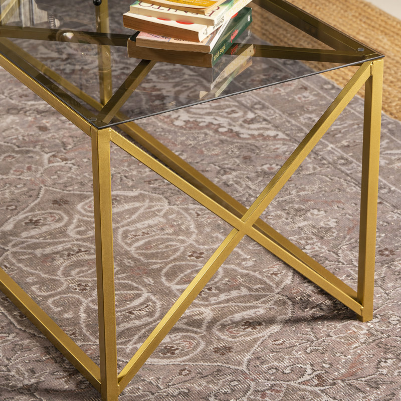 Sunna 94cm W Coffee Table, Gold
