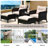 Medina Wicker 2 - Person Patio Conversation Set with Cushions