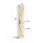 Porte de grange pliante gaufrée 84 po avec quincaillerie coulissante Coast Sequoia-87816801-93676249