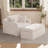 Accent Chair Set,Chenille Accent Armchair And Ottoman-119443842