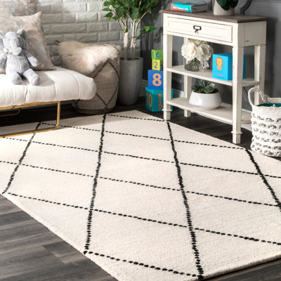 Arruda Rectangle Moroccan Handmade Wool Rug