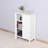 Bathroom Floor Storage Cabinet with Double Door Adjustable Shelf