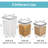10 PCS Flour And Sugar Storage Container, Large Airtight Food Canisters With Lids For Kitchen, Pantry Organization, BPA Free