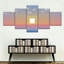 Minecraft Sunset - ensemble de 5 toiles tendues-978533230