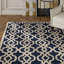 Tapis bleu marine touffeté à la main Daphne-24292707