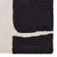 Tapis noir / crème abstrait fait à la main (8 pi x 10 pi)-992730625