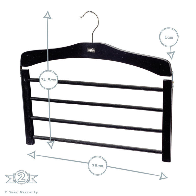 Wood Standard Hanger, Black