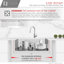 Clever STYLISH 60/40 Double Bowl Undermount Kitchen Sink