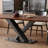 Black Walnut Log Dining Table-106919547