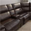 Canapé modulaire en cuir 6 pièces tabac brésilien