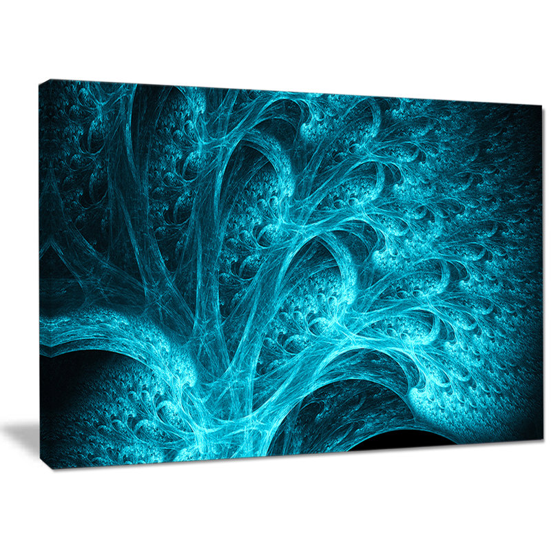« magique blue psychédélique forest », impression sur toile, H 30 po x l 40 po x P 1 po