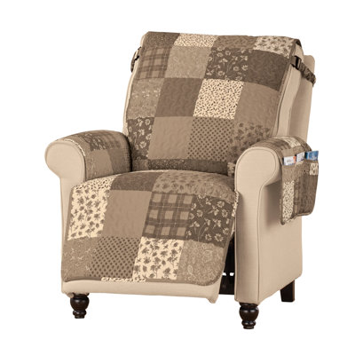 Classic Patchwork Furniture Protector with Armrest Pocket
