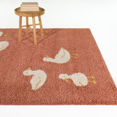 Featherstone Coral Kids Ducks Area Rug