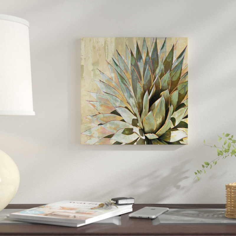 «Succulent I», impression sur toile, H 12 po x l 12 po x P 0,75 po, Pas de tapis, Toile tendue