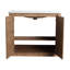 Meuble-lavabo autoportant de 40 po avec lavabo en céramique, surface blanche lisse, tablettes réglables, charnières, armoire latérale, meuble-lavabo, contreplaqué,-341829962