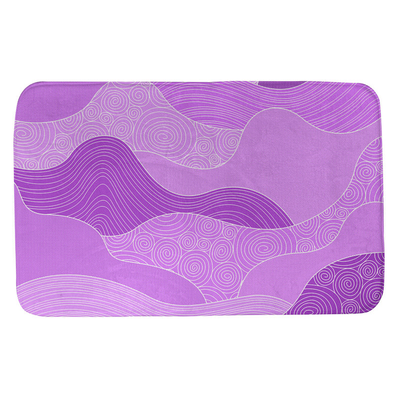 Tapis pour salle de bain Mcguigan, l 17 po x L 24 po, Violet