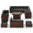 Treyshun 10 - Person Outdoor Seating Group with Fire Pit Table-470735335