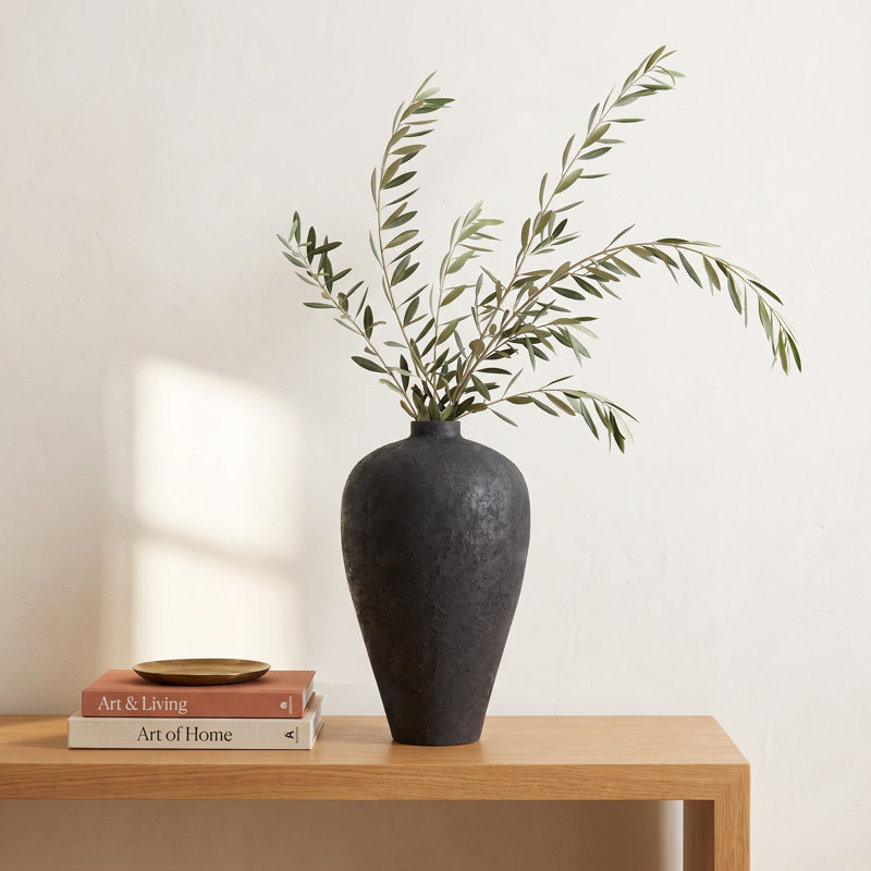 Luna Jar, 31.5" H x 17.72" W x 17.72" D, Dark Gray