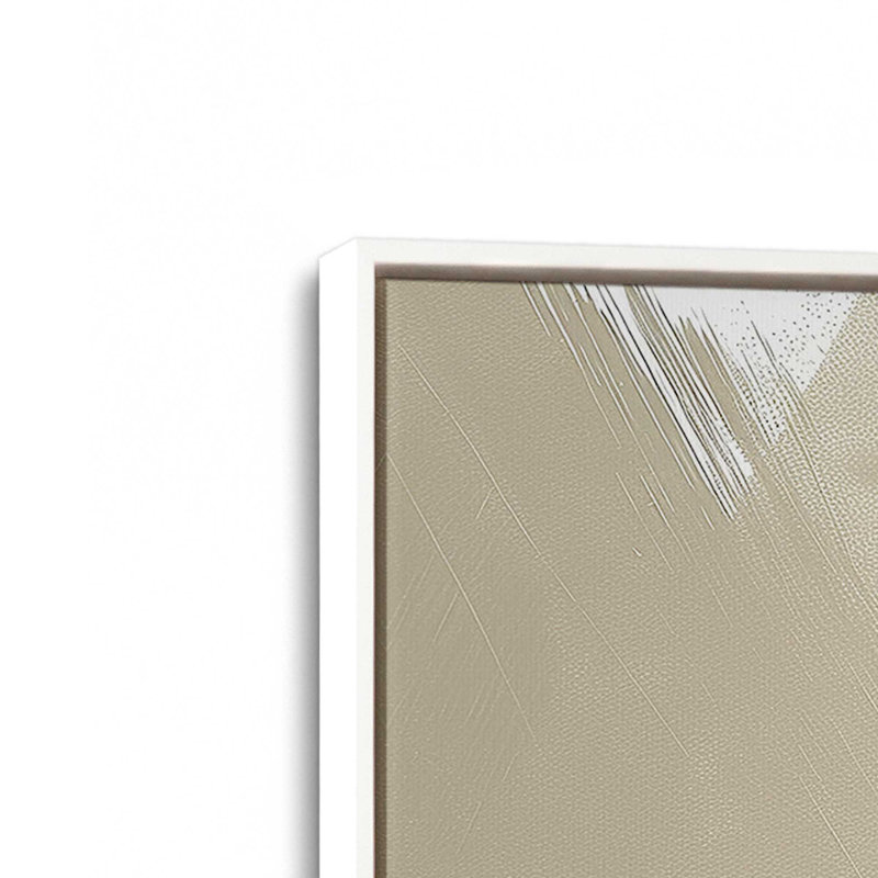 Soft Momentum II, H 36,75 po x l 24,75 po, Cadre flottant blanc opaque