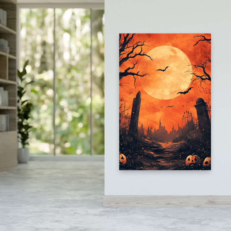 Haunted Graveyard Moon, H 60 po x l 40 po