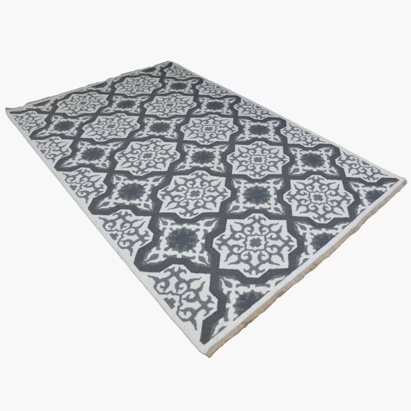 Rectangle Sawiki Wool Area Rugs, Rectangle 9' x 12'