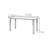 Black ash minimalist wood dining table-1256494788