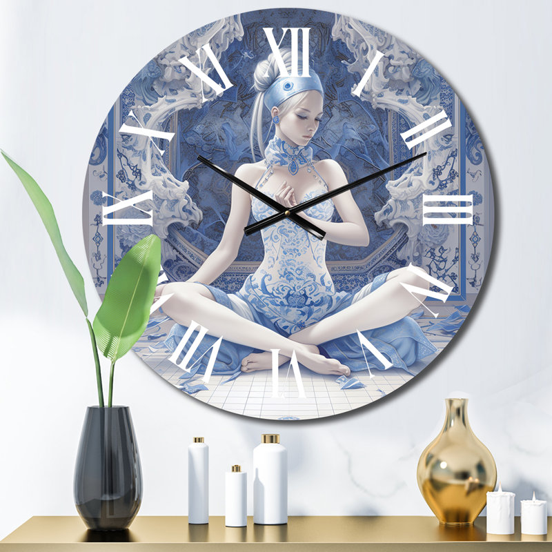 Horloge murale de yoga Yogini, Moyenne