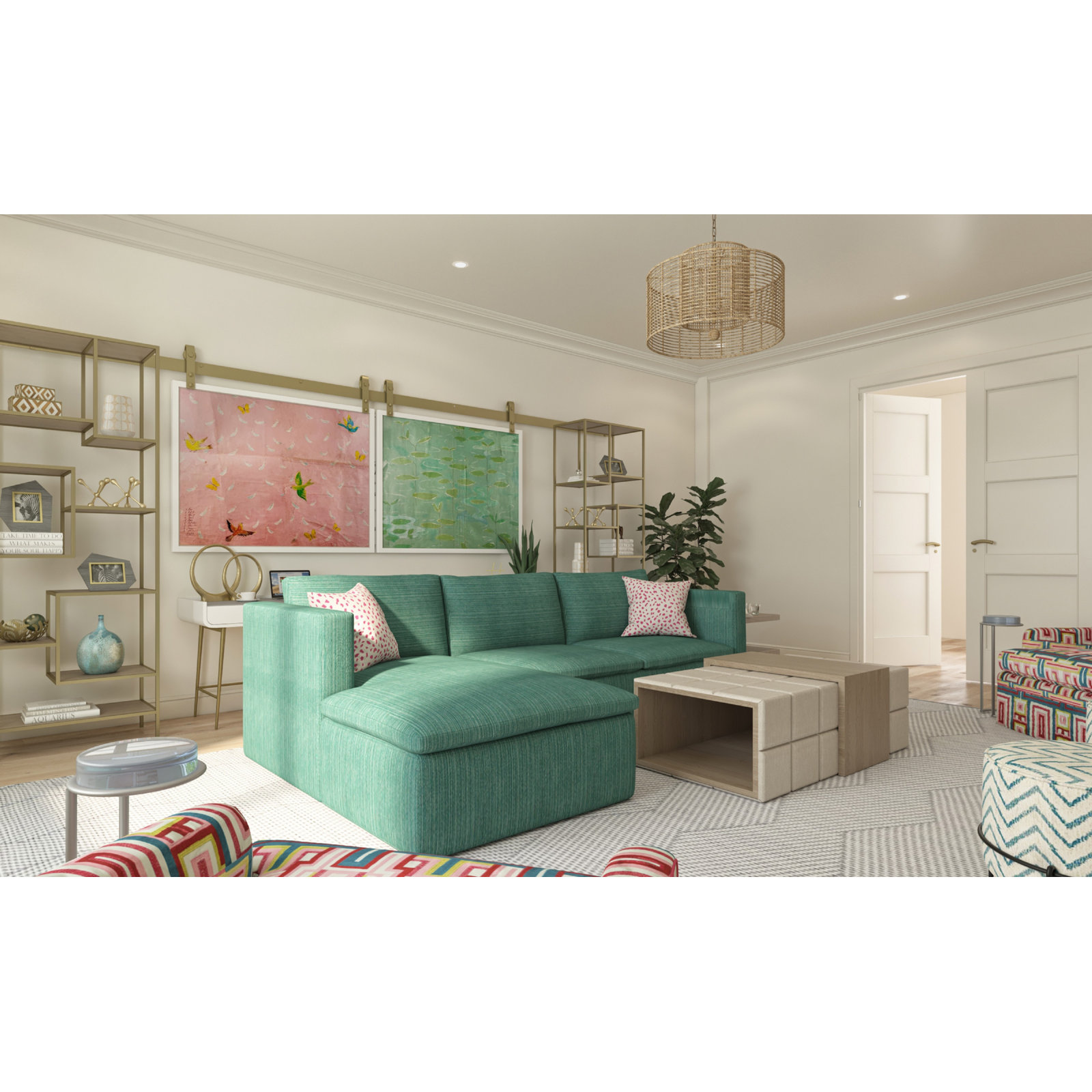 Karlie 8 - Light Drum Chandelier