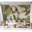 Adhésif mural pelez et collez - Jungle abstraite avec des animaux-1315074189