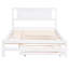 Lit plateforme double réglable en lit gigogne blanc et pin de qualité pour une structure stable-1388996624