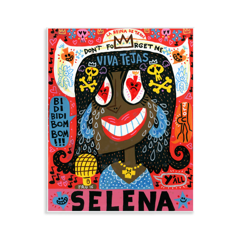 Plaque murale Selena Don't Forget Me, par Jorge R. Gutierrez