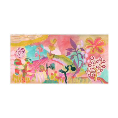 Art mural sur toile tendue - «Southwest Hills» de Suzanne Allard pour décoration de salon, de chambre à coucher ou de bureau - 16 x 32