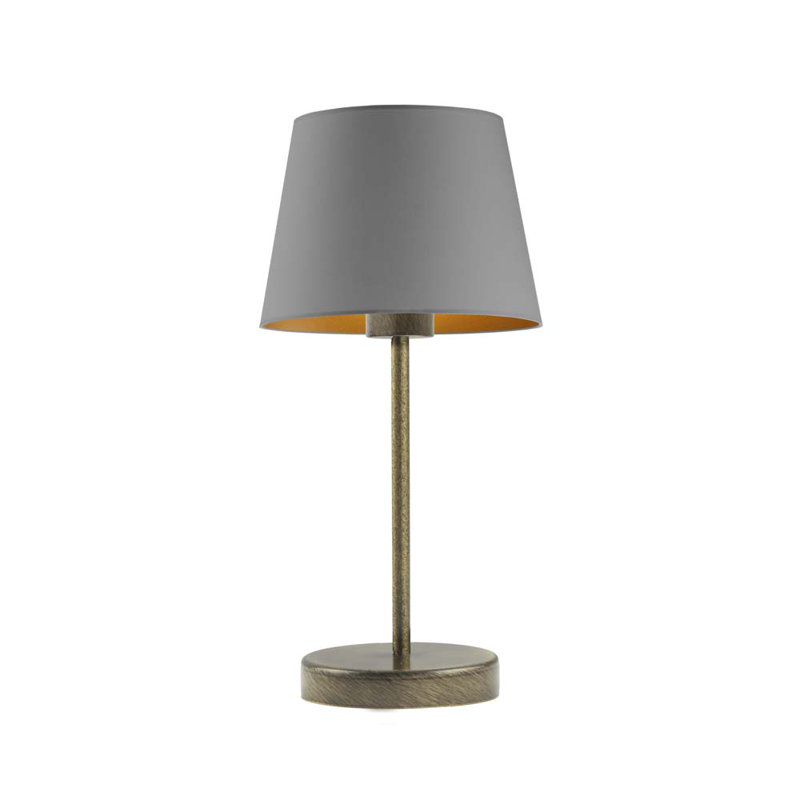 Geehan Metal Table Lamp, Gold, Grey