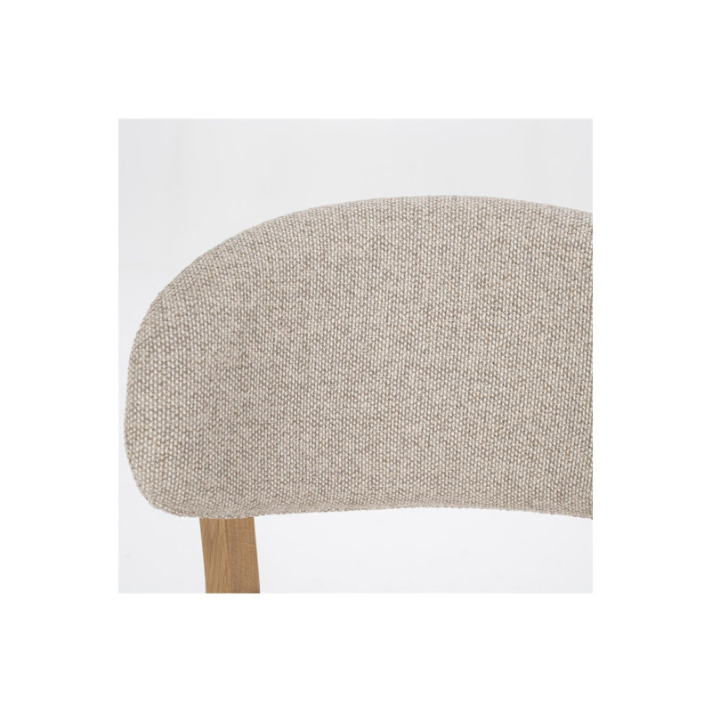 Mikky Barstool, Gray, Natural