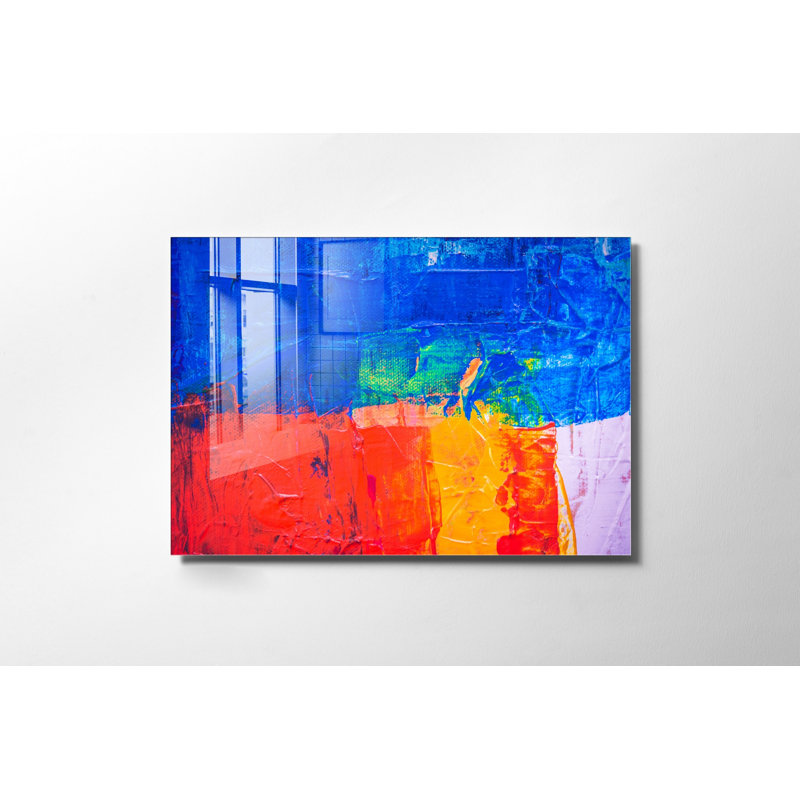 Superbe peinture murale en verre trempé 27,6 po x 39,4 po | 100% verre trempé, épaisseur: 0,16 pouce | Décoration élégante pour le salon ou le bureau, durable et facile à nettoyer, idée de cadeau parfaite