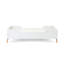 Maya Single Bed - White with Natural-68901875