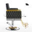Height-adjustable living room armchair