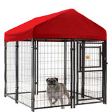 52 in. H x 4ft x 4ft Steel Kennel Kit