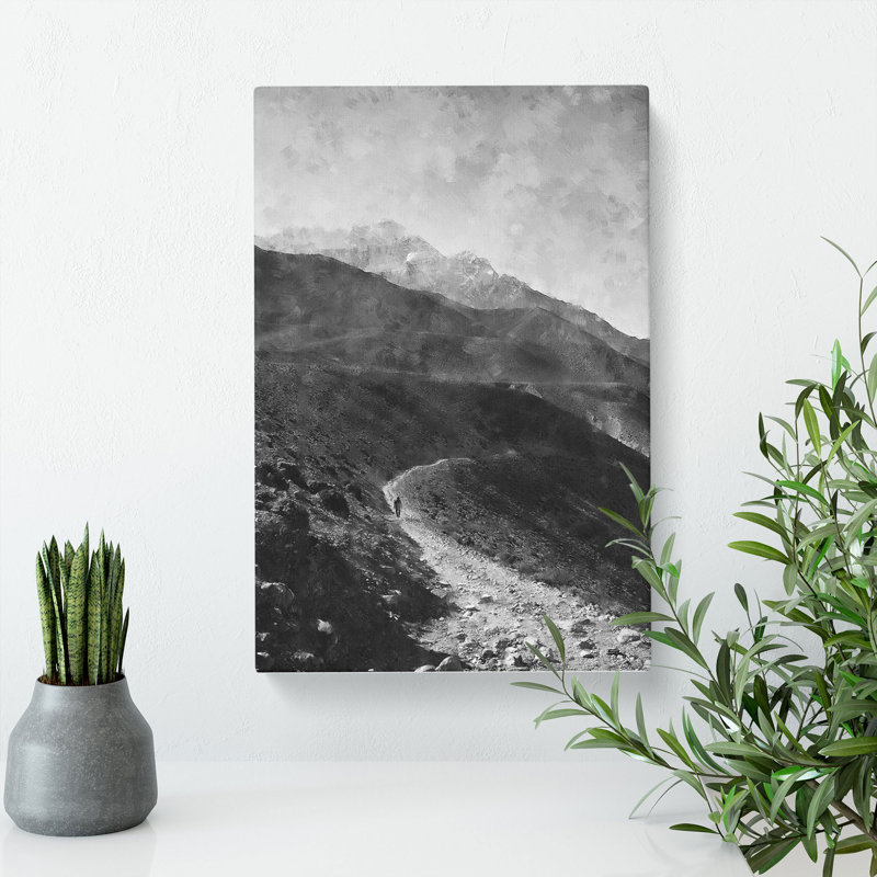 Pathway To The Mountain - Wrapped Canvas, 50cm H x 35cm W x 3cm D