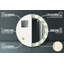Huldar Glass Flat Wall Mirror