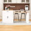 Îlot de cuisine extensible avec tiroirs de rangement, armoire à deux portes, tablettes ouvertes et bar pour le petit-déjeuner-1011431559