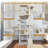 Cat Tree Tower With Large Condo Sisal Scratching Post Big Hammock And Top Platform