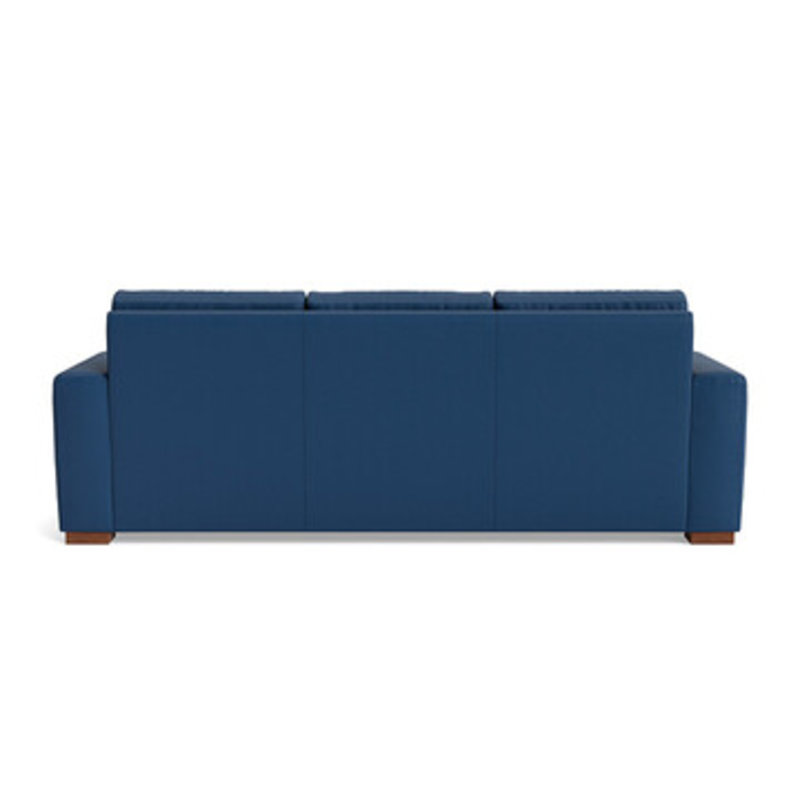 Couch Potato Leather Sofa (95"), Leather - Deep Blue