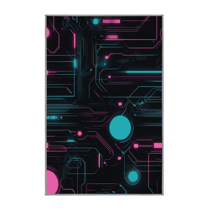 Velocity Glow Rug, Rectangle 2' x 3'