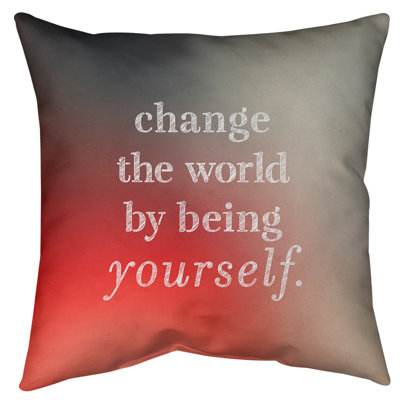 Coussin de plancher change the World
