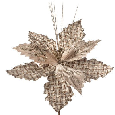 Fabric Poinsettia Arrangement