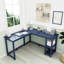 Bureau en coin Peytin avec tablettes-69121974